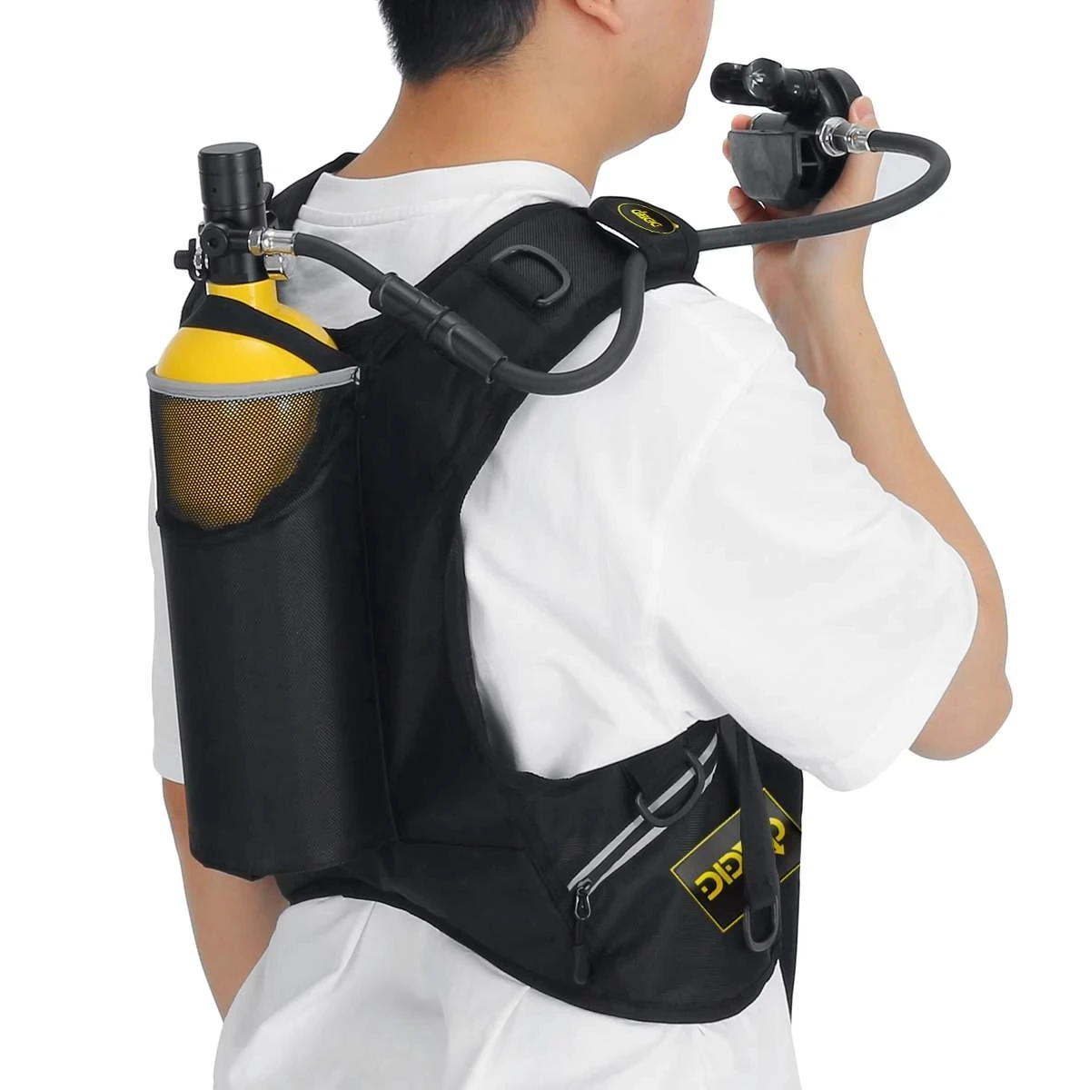 Scuba Drving Tank Vest Bag for 2L Scuba Tank Diving Oxygen Cylinder Storage Back Bag Snorkeling Dive Equipment