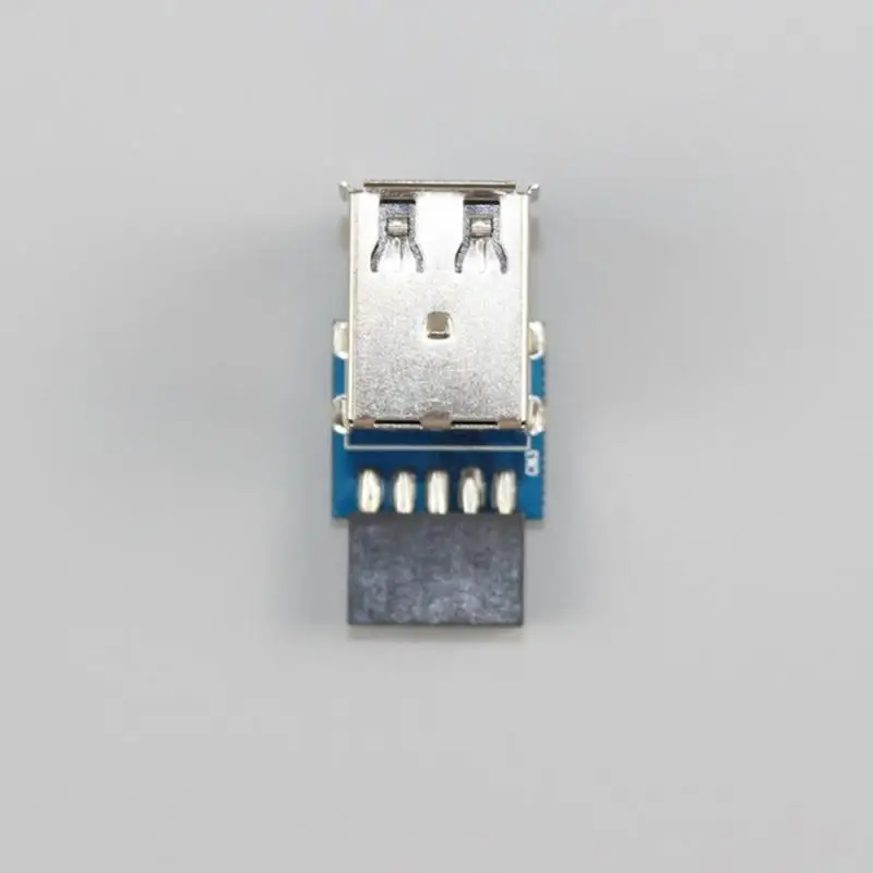 USB 2.0 Adaptador de Placa Mãe Interna para PC, Card Extender, 9Pin Feminino para 2 Porta A Feminino, Placa Conversor, Novo
