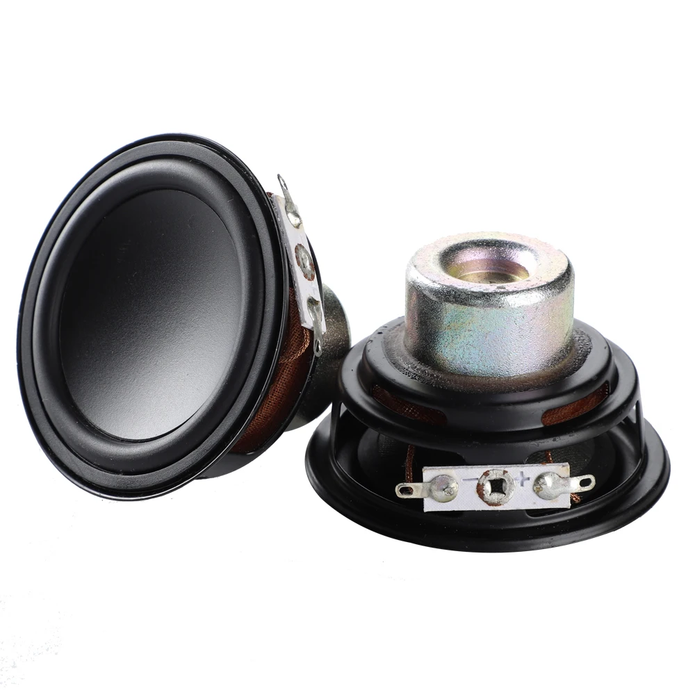 2Pcs 2.6 Inch 6 Ohm 20W Midrange Bass Speaker 66MM Woofer Long Stroke Loudspeaker Neodymium Magnetic DIY Mini Bluetooth Speakers