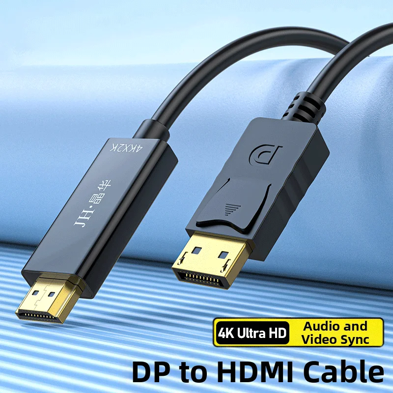 3M DP To HDMI-compatible Cable 4k DisplayPort To HD Adapter Male To Female DisplayPort To HDTV Converter for Monitor Projector