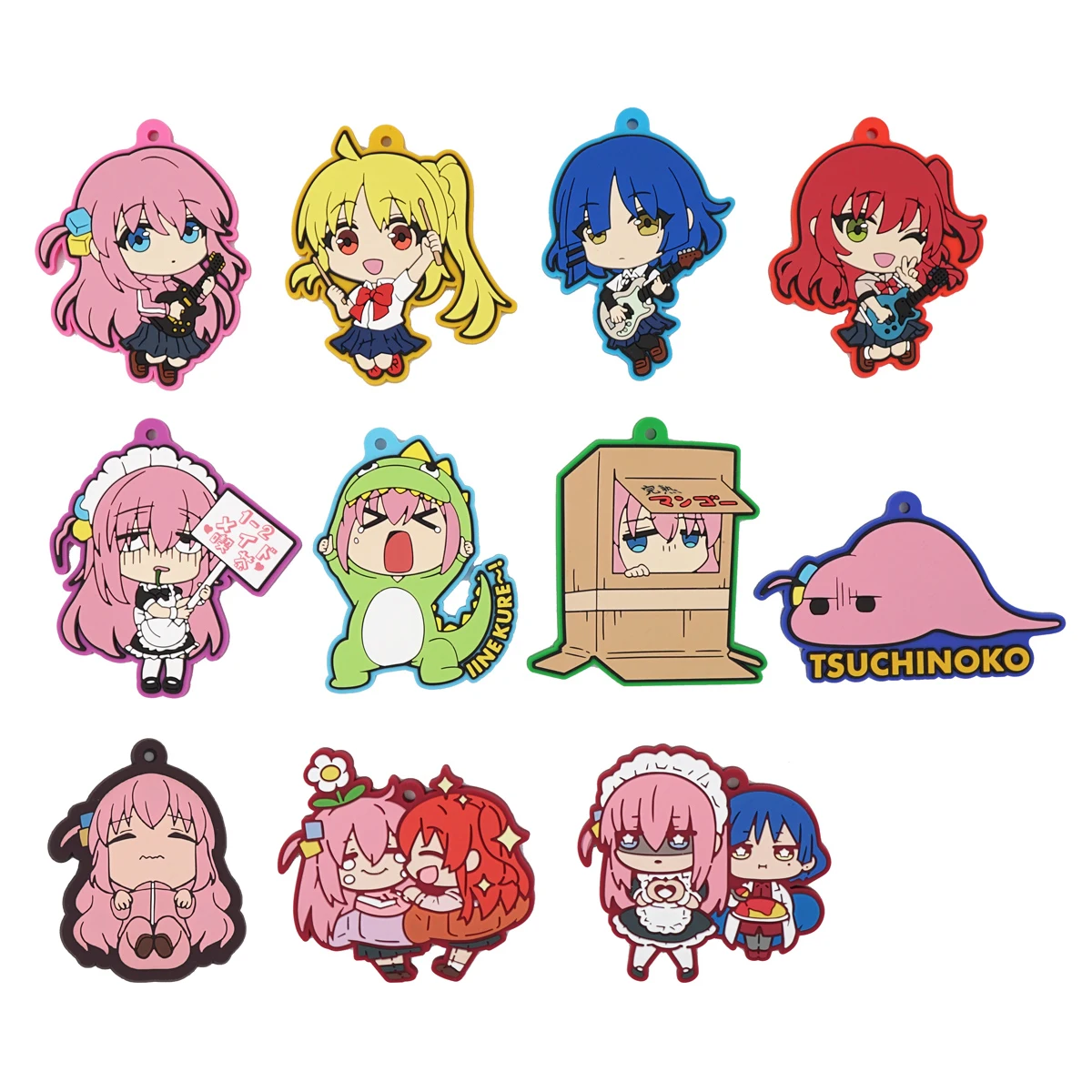 

BOCCHI THE ROCK Anime Gotoh Hitori Ijichi Nijika Yamada Ryo Kita Ikuyo PVC Keychain