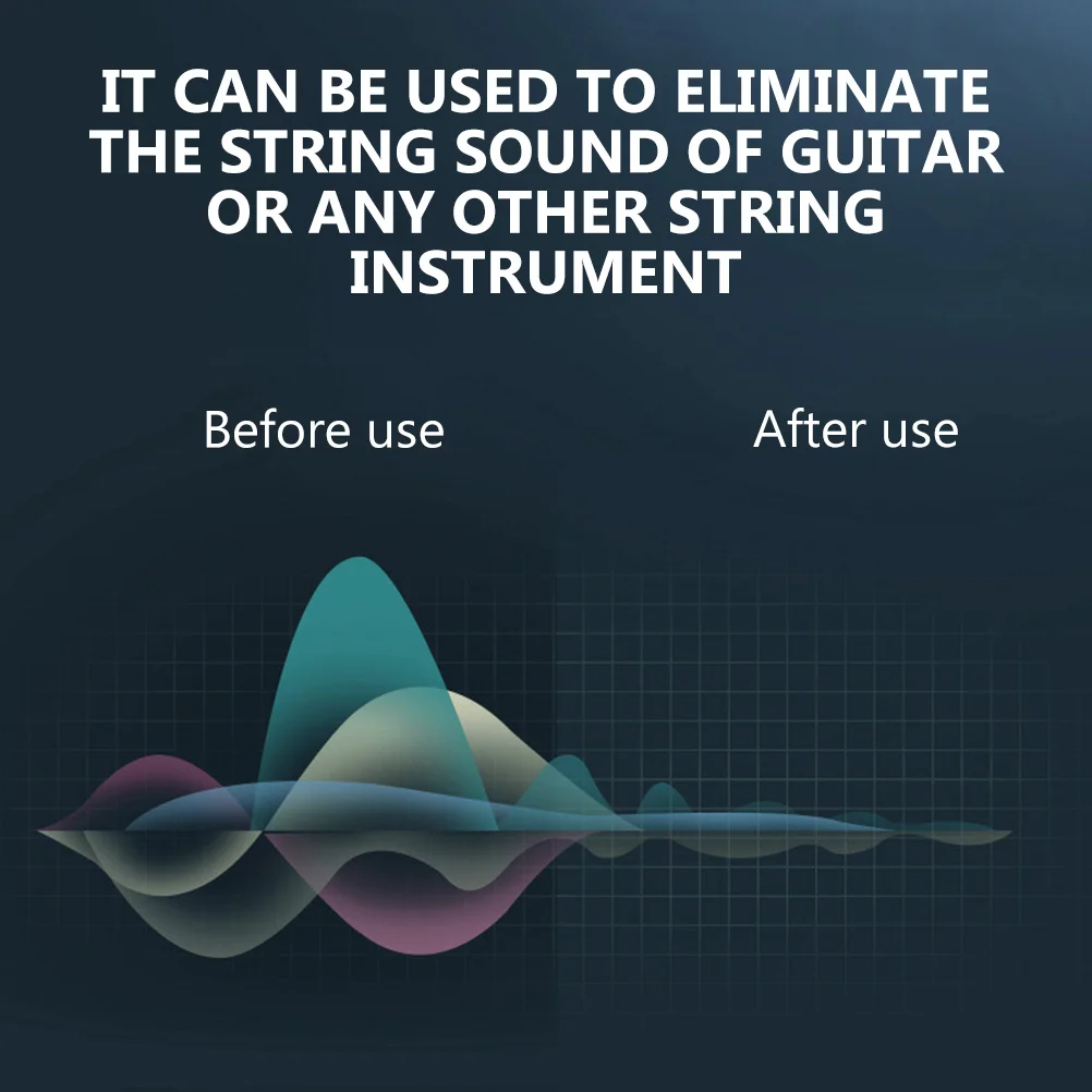 

Guitar Mute Simple Chic Design Soft Sponge Material Noise Reduction Wear-Resistant Durable Tool For Guitar Practice Quiet