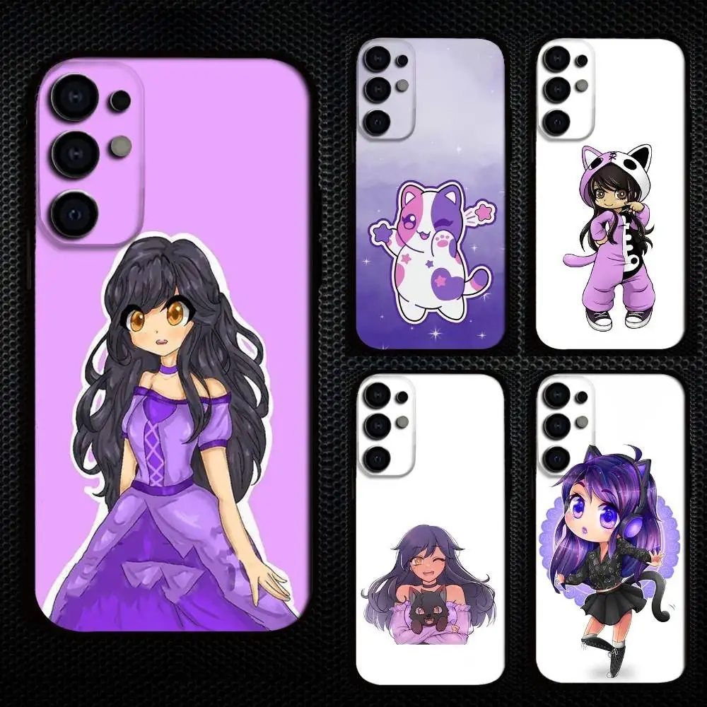 

Aphmau Meow Anime Cats Phone Case For Samsung S25,S24,S21,S22,S23,S30,Ultra,S20,Plus,Fe,Lite,Note,10,9,5G Black Cover