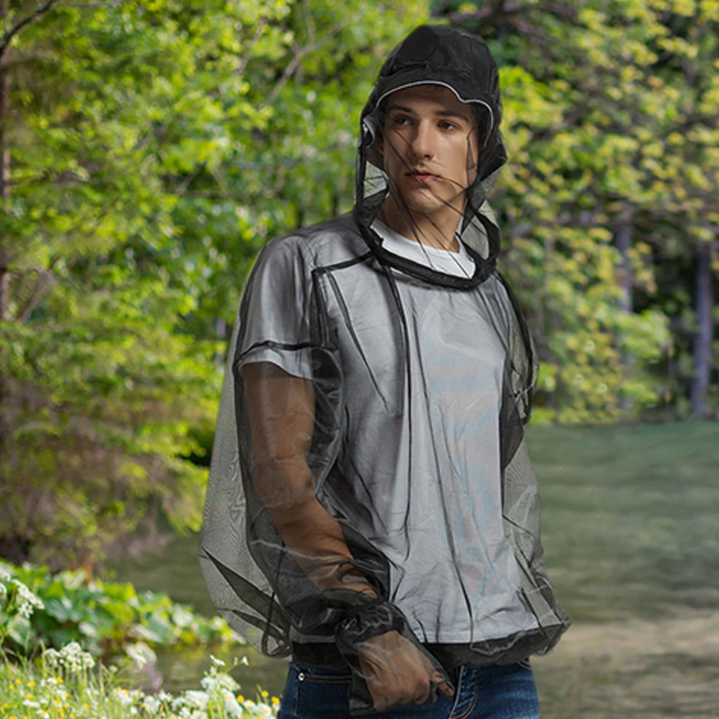 

Mosquito Jacket With Hood Say Goodbye To Anti-mosquito Net Set Mosquito Repellent Clothing black-glove-top S/M