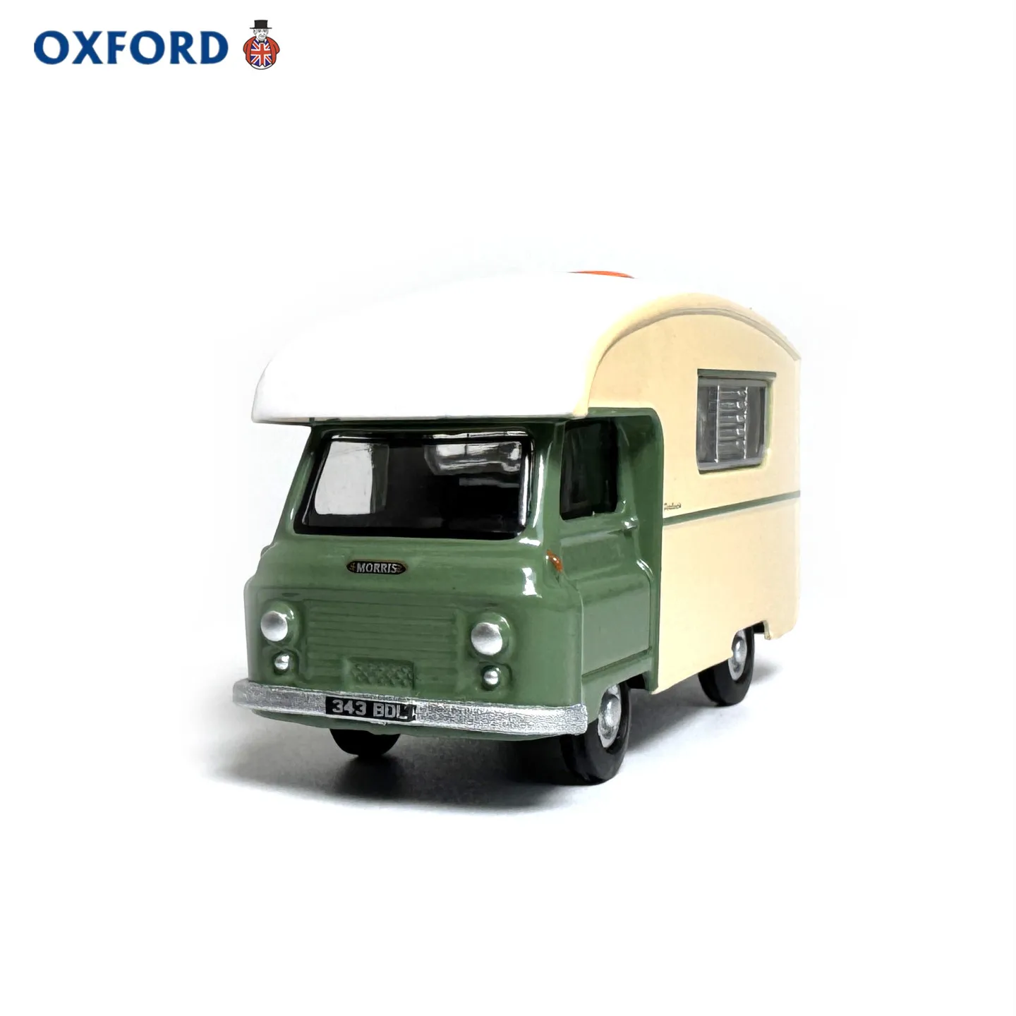 Diecast OXFORD 1/76 Scale Morris J2 Pania 1963 RV Alloy Car Model view 2