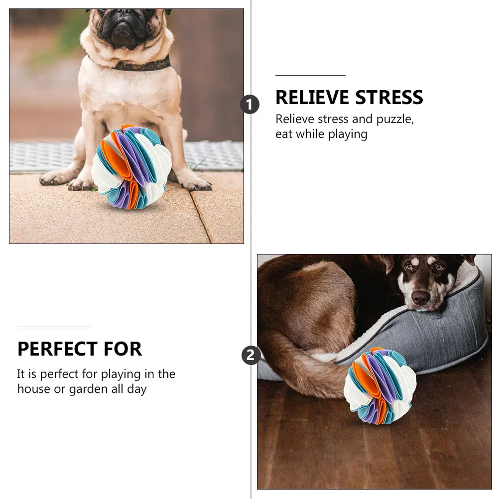 

Premium Dog Sniffing Training Interactive Pet Feeding Slow Eating Puzzle Ball Durable Snuffle For Dogs Mental Stimulation