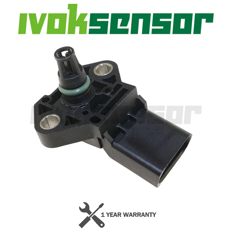 MAP Sensor Manifold Absolute Intake Air Temp Turbo Boost Pressure For Audi A8 Q7 TT 2.0L 2.5L 3.0L 0281002977 03G906051E