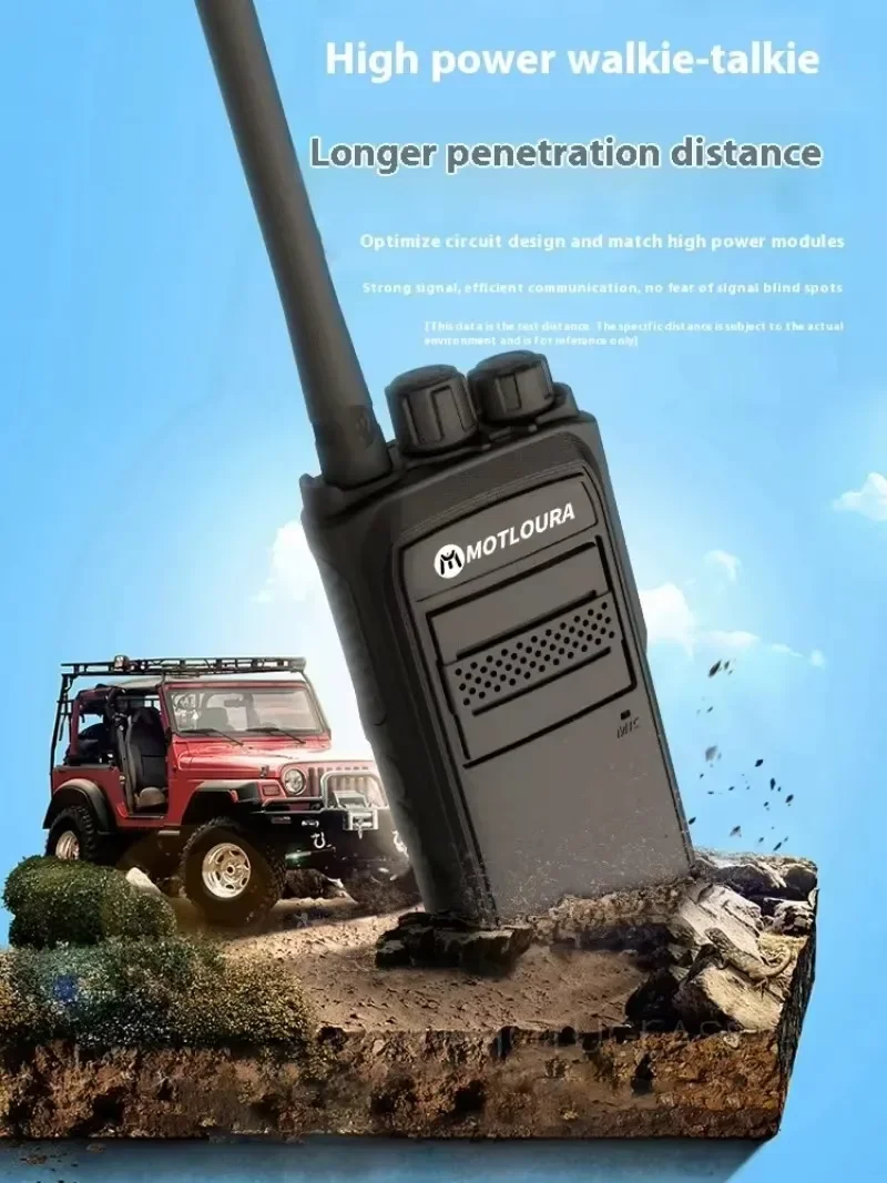 2024 High Power Walkie Talkie Mini Portable Handheld Radio 3km Range for Outdoor Activities Construction and Mountain Use