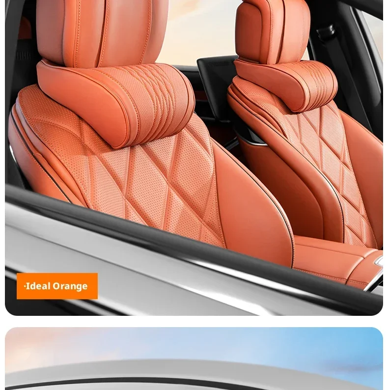 Schwarz/weißes Auto-Kopfstützen-Nackenstützkissen für Tesla Model 3 Model Y, Nackenstützkissen, 1 Stück/2 Stück – Detail 20