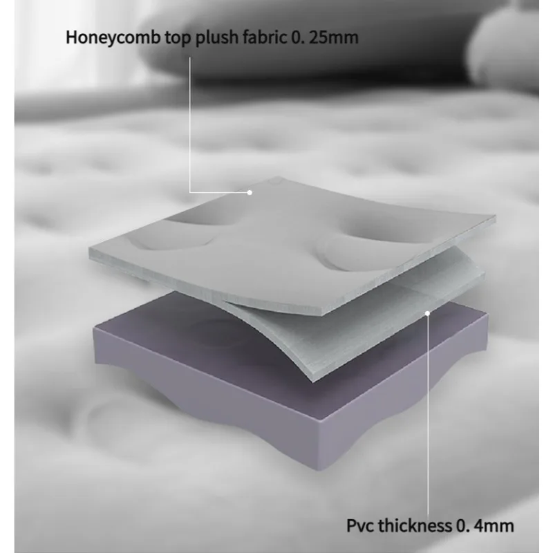 

Wholesale Custom Auto Inflate Deflate King Size Thickened Foldable Inflatable Mattress with Built-in Pump for Home Camping