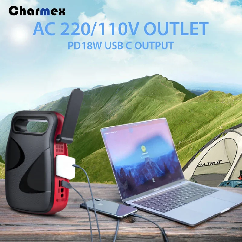 Charmex 1200A 16000mAh Waterproof IP54 Jump Starter Power 100W Portable  Station  Car  Start