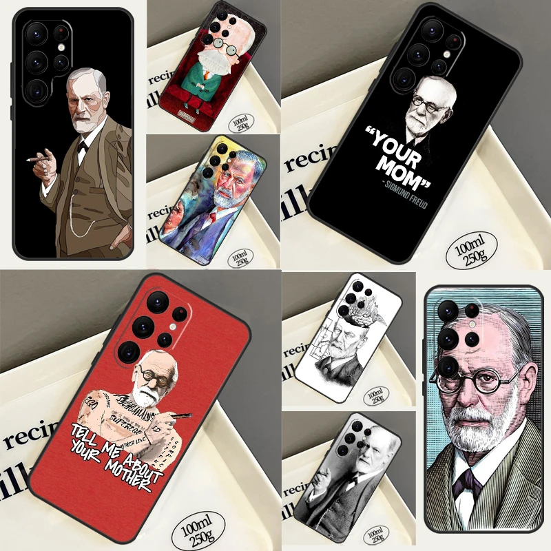 Sigmund Freud Case For Samsung Galaxy S21 S20 FE S8 S9 S10 Note 10 Plus Note 20 S22 S23 Ultra Back Cover