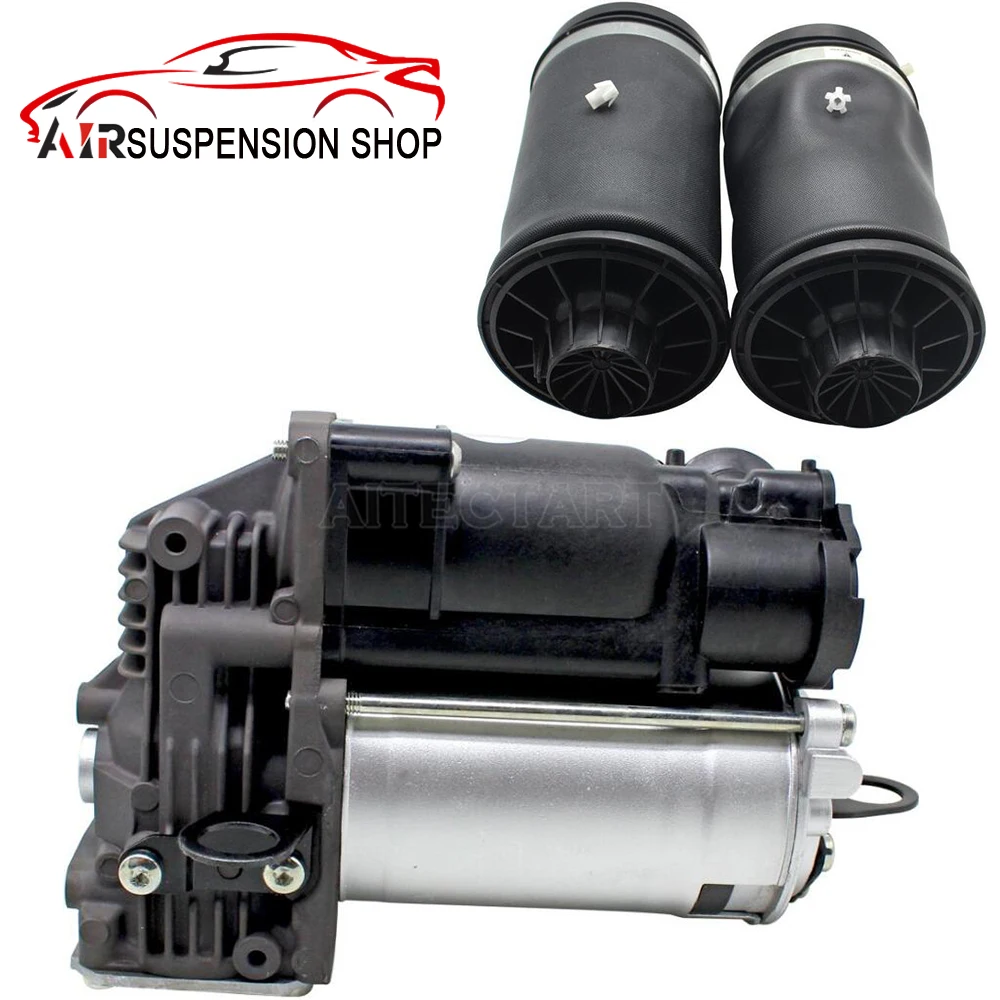 

Air Compressor Pump With Pair Air Spring Bag For Mercedes W164 X164 GL320 GL350 GL450 GL550 ML320 OEM 1643201204 1643201025