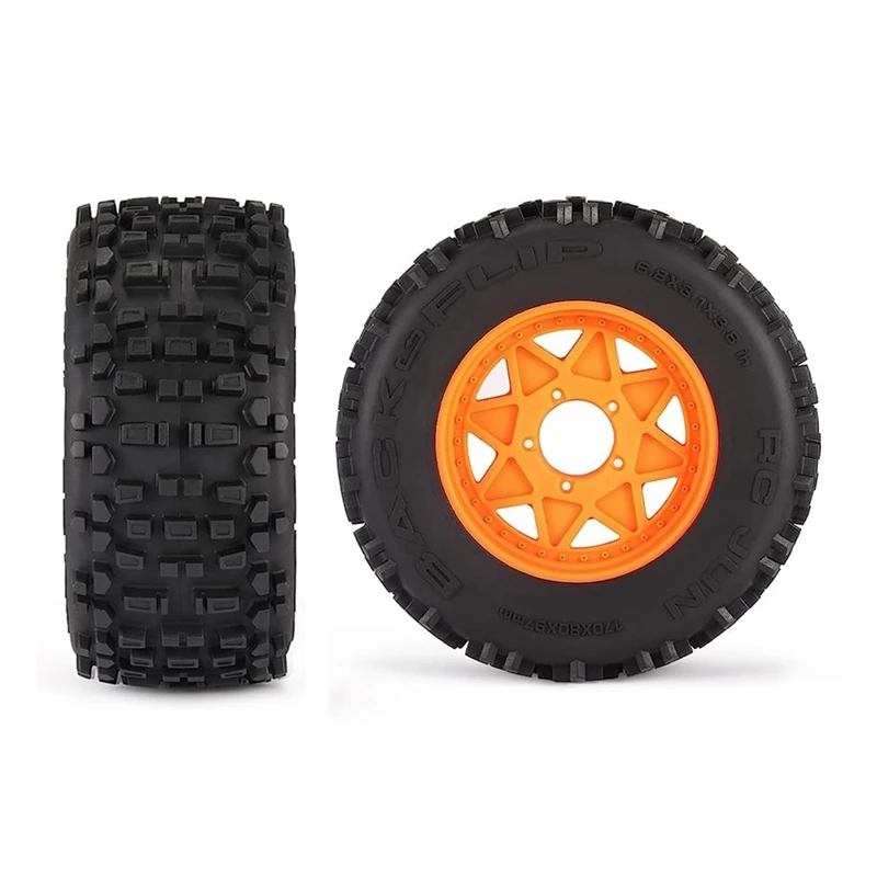 ●4Pcs 170mm 1/7 1/8 Stunt Truck Tire 12/14/17mm Wheel Hex for Sledge ARRMA KRATON Outcast ,3