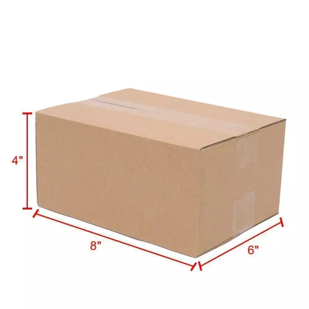 Carton mailing box Mobile packaging Shipping box 100 pieces (8 × 6 × 4)"