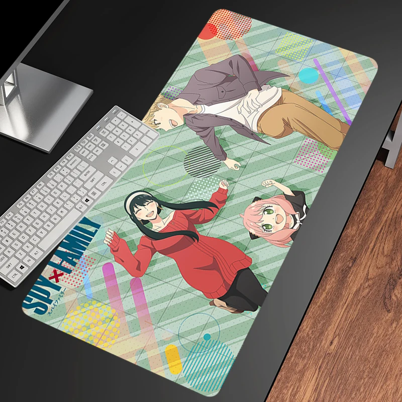 Mouse pad S-SPY×FAMILYs Large game player computer keyboard pad desk pad anti-slip cartoon table pad PC carpet Kawaii Anime XL