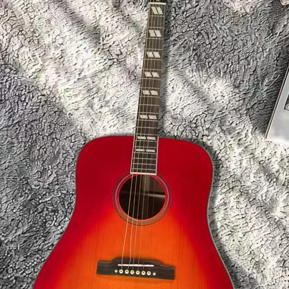 41-inch acoustic guitar, rosewood fingerboard, Hummingbird guitar, 20 frets, sapele body, in stock, ship from the United States