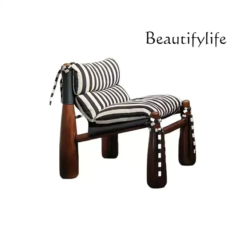 

Nordic sofa chair medium and antique size apartment living room single baseball chair balcony creative leisure chair