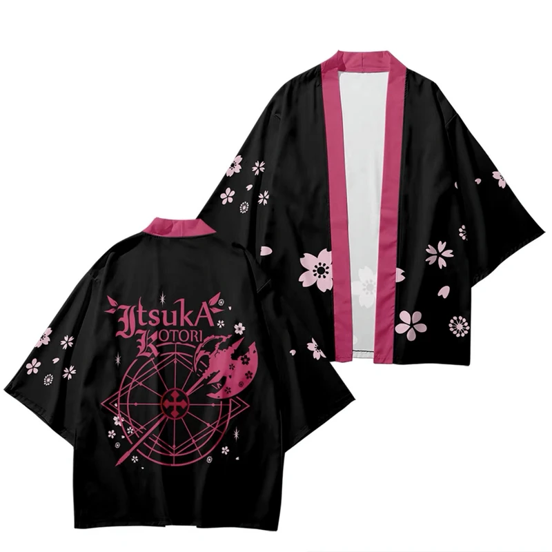 วันที่ A LIVE ญี่ปุ่นอะนิเมะ3d Kimono เสื้อเสื้อคลุมชุดคอสเพลย์ผู้หญิงผู้ชายผู้หญิงเจ็ดจุดแขนเสื้อกีฬา Cardigan เสื้อ Streetwear