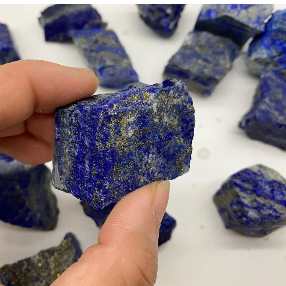 1Pc Natural Afghanistan Lapis Lazuli Raw Stone Mineral Chakra Reiki Healing Crystals Meditation Fish Tank Decor