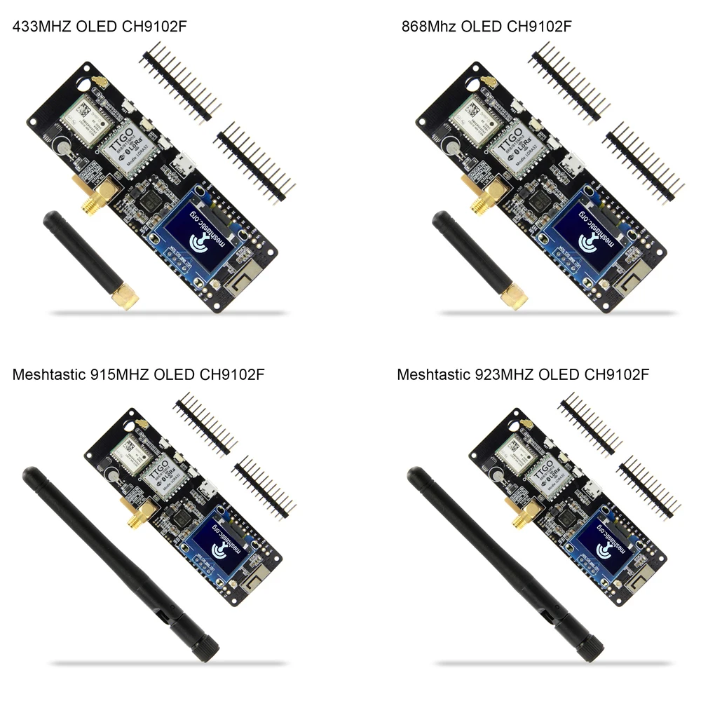 

0.96 Inch OLED Screen Wireless Module Auto Frequency Calibration Gain Control WiFi Digital Display Circuitboard 923Mhz