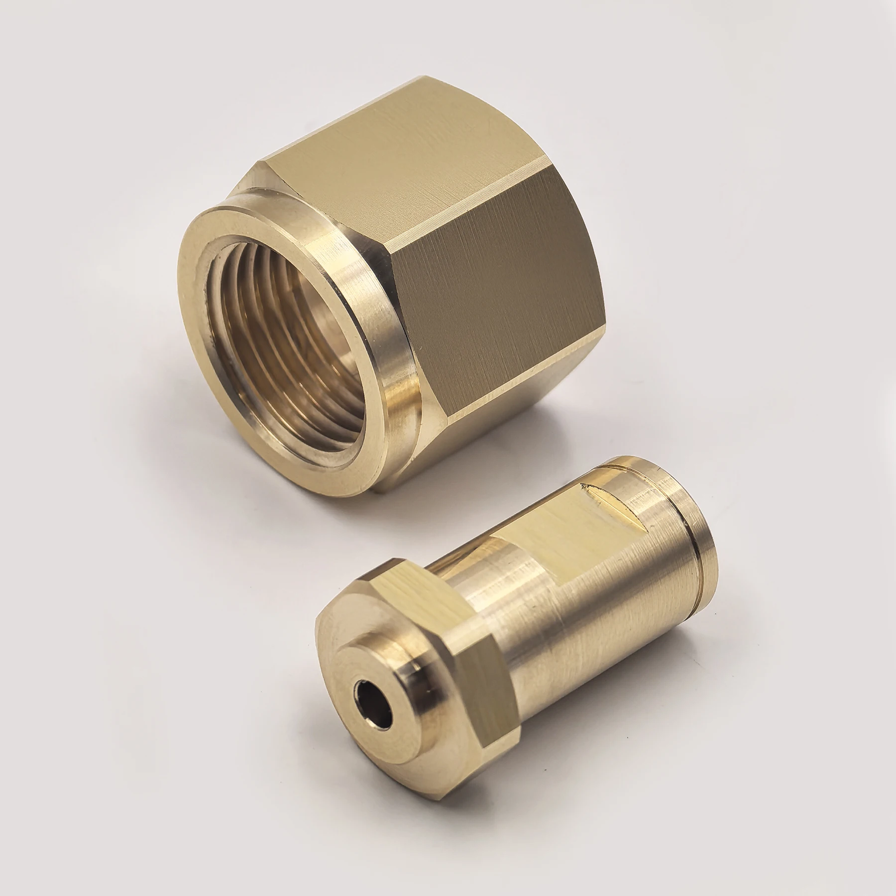 W21.8, G3/4, CGA320 Brass Nut Nipple Washer Set For CO2 Tank Cylinder Soda Maker External Hose Adapter