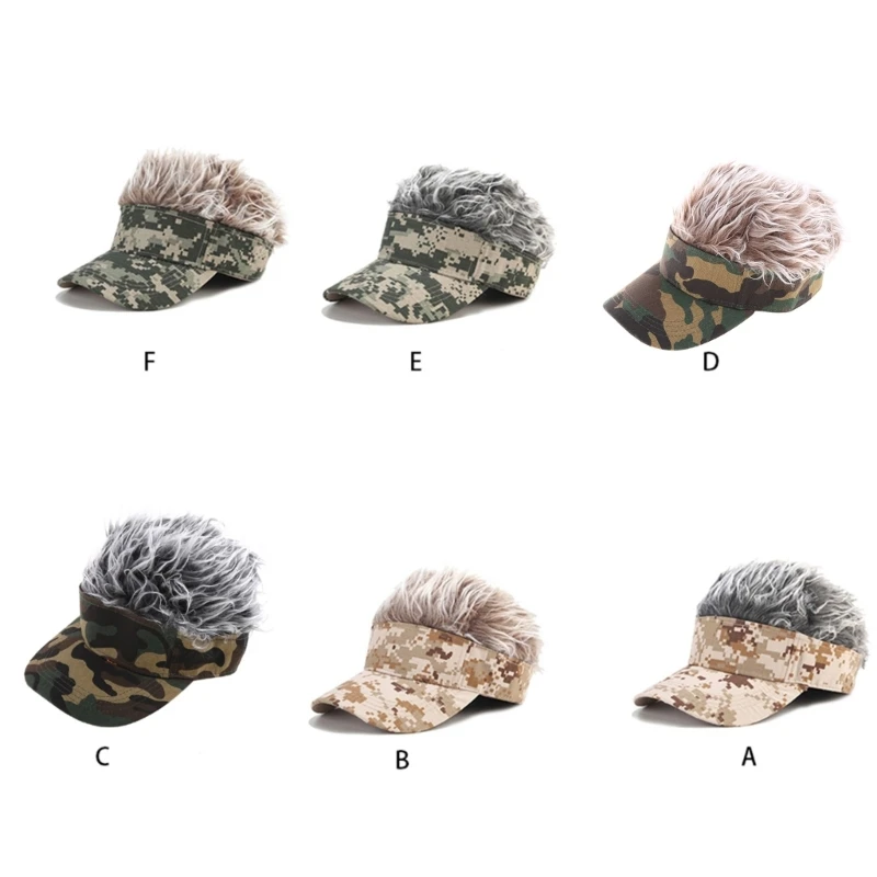 Cotton Baseball Camouflage for Sun for Protection Outdoor Fake Hair for Drop Shipping