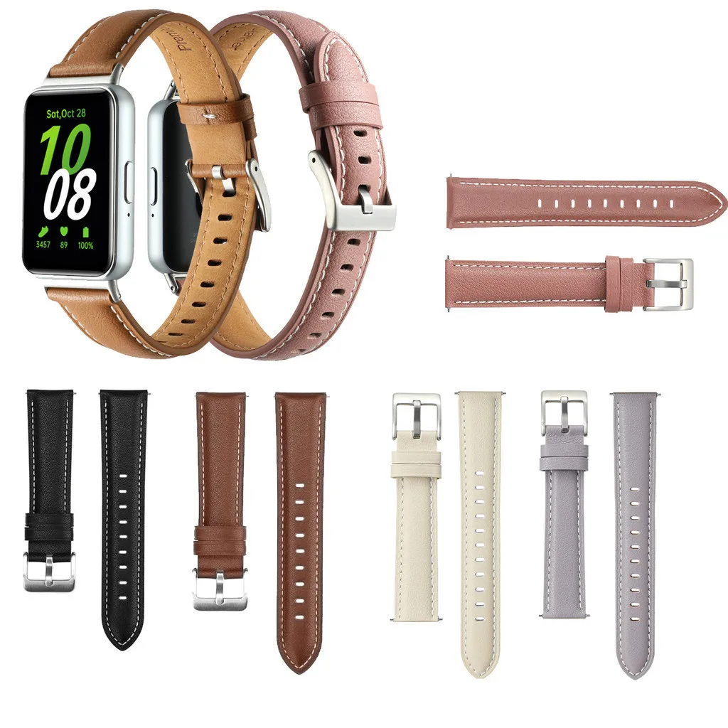 

Genuine Leather Strap For Samsung Galaxy Fit3 Fit 3 SM-R390 Wristband Accessories Band