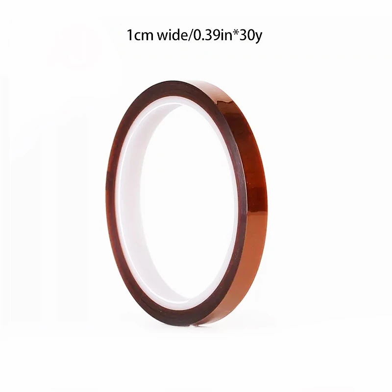30M Lange Gouden Vinger Hoge Temperatuur Resistente Tape Polyimide Tape Multi-Size Huisdier Anti Statische Lithium Batterij Isolatietape