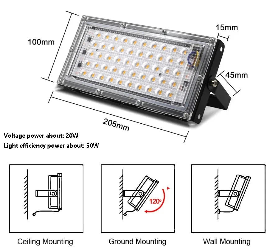 Lampe LED UV ultraviolette, 110V, 220V, 50W, 100W, 200W, 300W, 395nm, 405nm, 365nm, Impression, Pulvérisation, Peinture, Résine, Encre, Colle UV, Durcissement