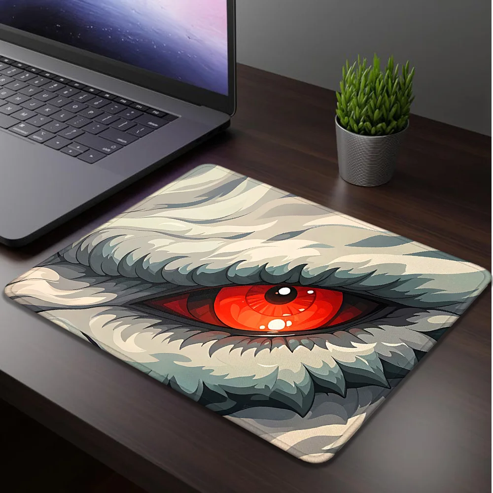 

Коврик для мыши с изображением глаз фантастического существа, игровой коврик для мыши, аксессуары для геймеров и офиса, коврик для мыши, настольный коврик, коврик для мыши