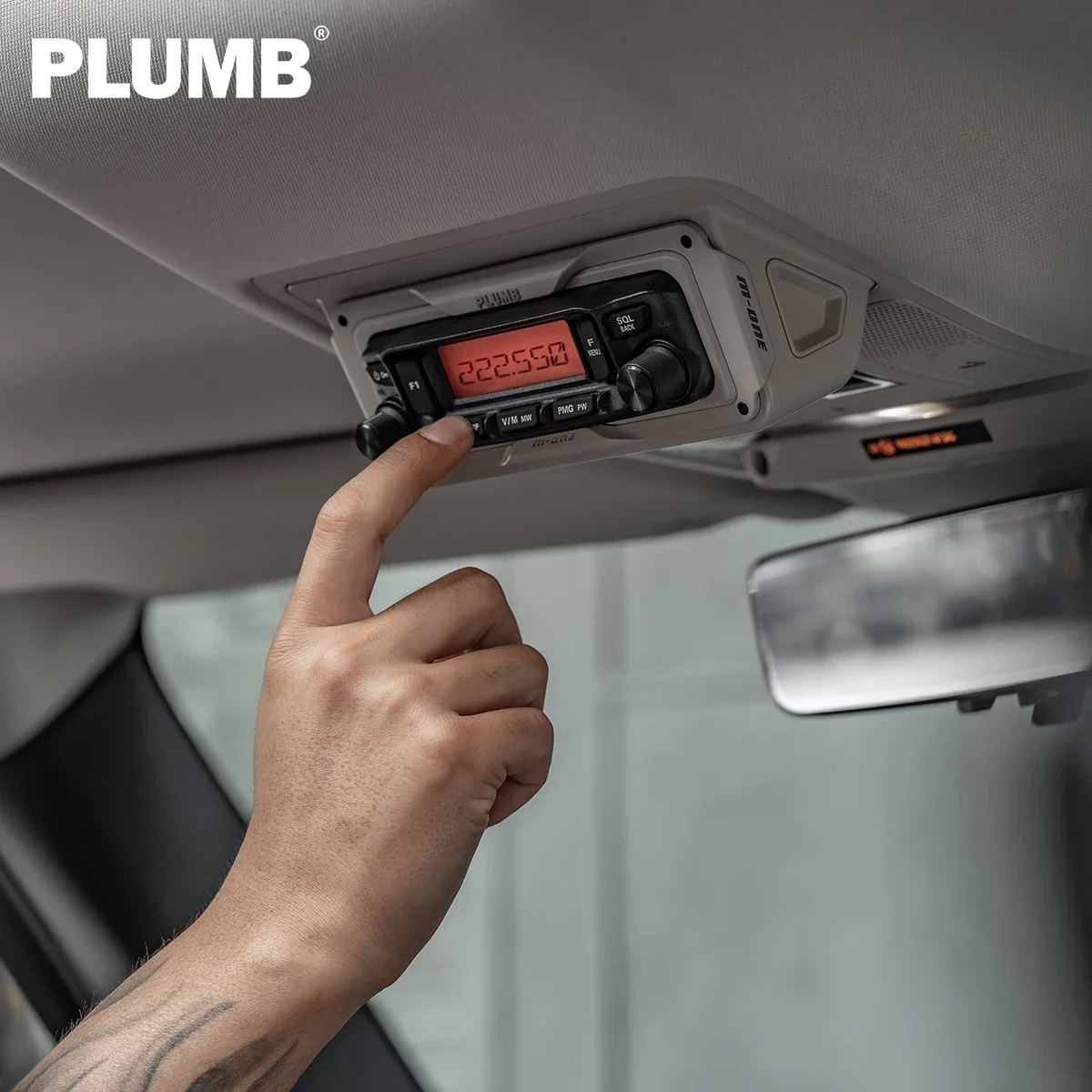 New style PLUMB Radio Transceiver Mount, CB Radio Mounting Bracket, Compatible With ICOM 2730 & YAESU 7900/8900/6000R For Land R