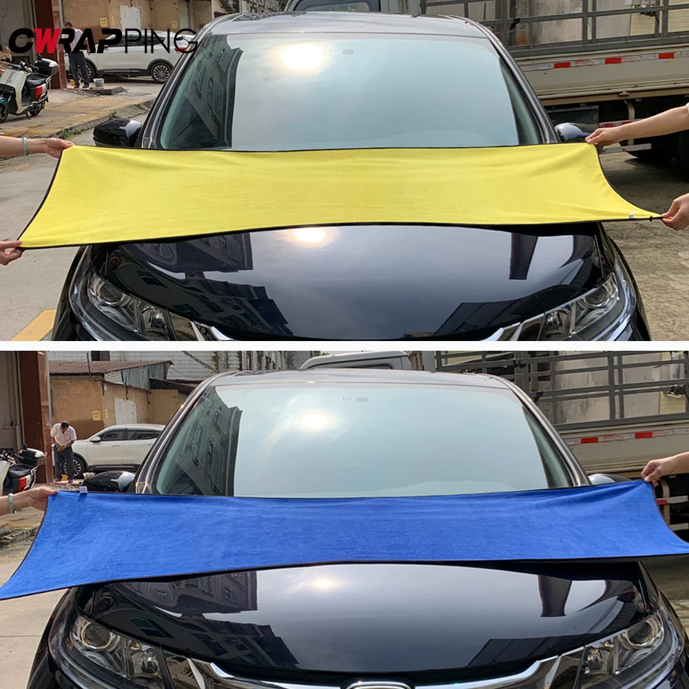 1/2pcs Microfiber Car Cleaning Towel Thicken Soft Drying Cloth Car Body Washing Towels Double Layer Clean Rags Detailing