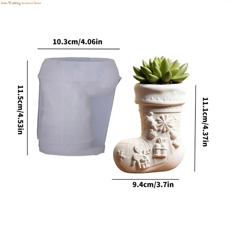 G92D غير عصا عيد الميلاد تخزين شكل زهرية قالب من السيليكون للمجوهرات المصنوعة يدويا وعاء شمعة كوب زخرفة المنزل