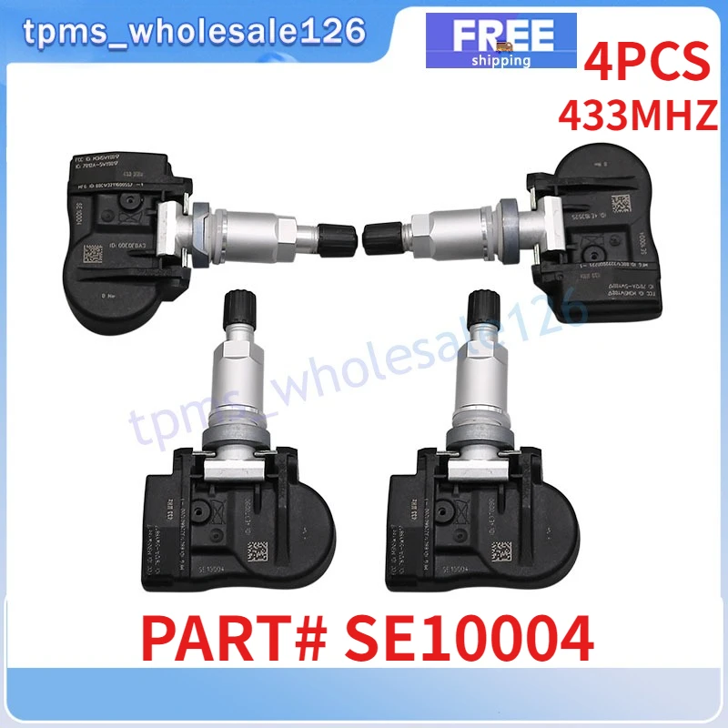 SE10004 para Dodge Charger Journey Magnum Ram Caravan Intrepid Viper Mitsubishi Endeavor Galant TPMS 4 Uds Sensor de presión de neumáticos