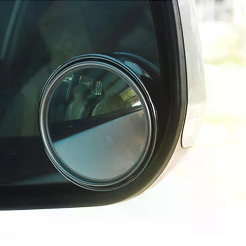 

2PCS 75MM 3R-036 Stick-on Convex Blind Spot Rearview Mirror With Adjustable Wide Angle