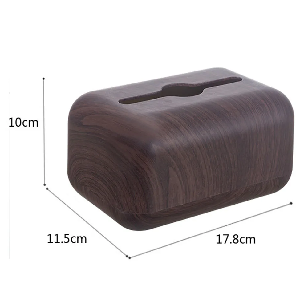 Japanese Tissue Box Napkin Storage Holder Wooden Cover ABS Toilet Paper Case Container Simple Stylish Home Car Desktop Organizer