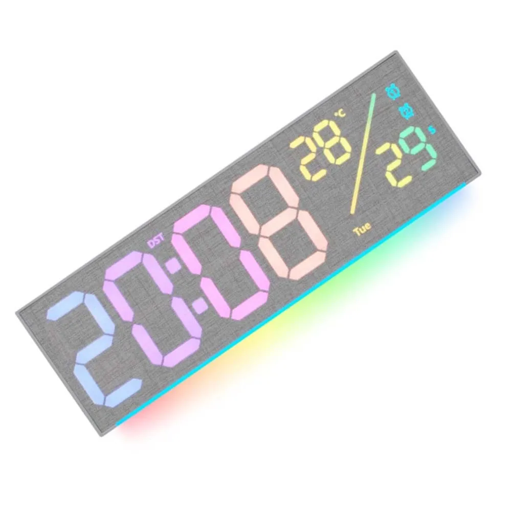 LED for Wall Clock with RGB Color Transition Effects Brightness Control from 1 to 10 Levels for Home Office Environment