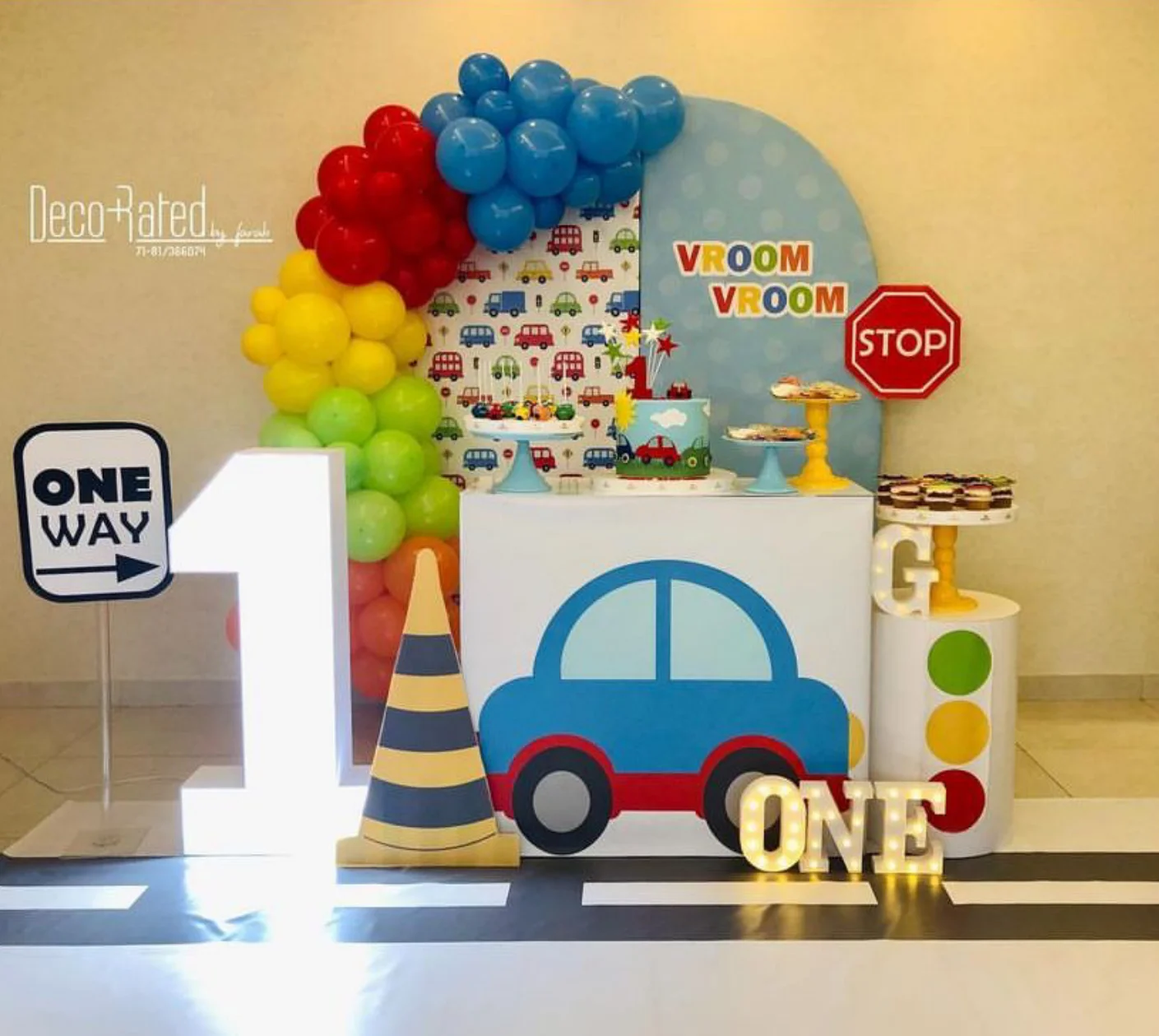 Cartoon Cute Vehicle Arch Backdrop Cover for Transportation Traffic Birthday Party Decoration,Double-sides-Elasticity-Washable