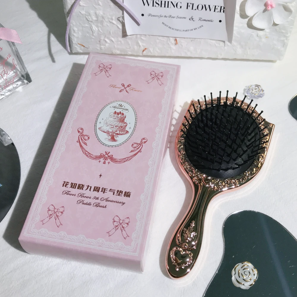 Flower Knows 9th Anniversary Air Cushion Comb Brush Bucket
