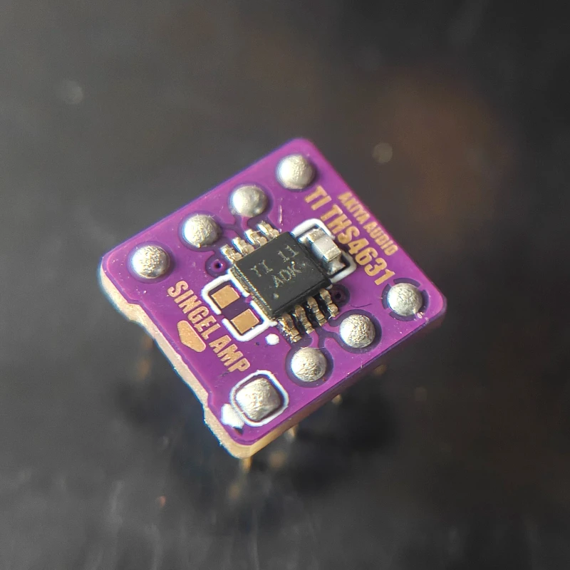 Authentic ti flagship ths4631 single-to-dual op-amp, replacement for lm49990/ad8620, dedicated adapter board