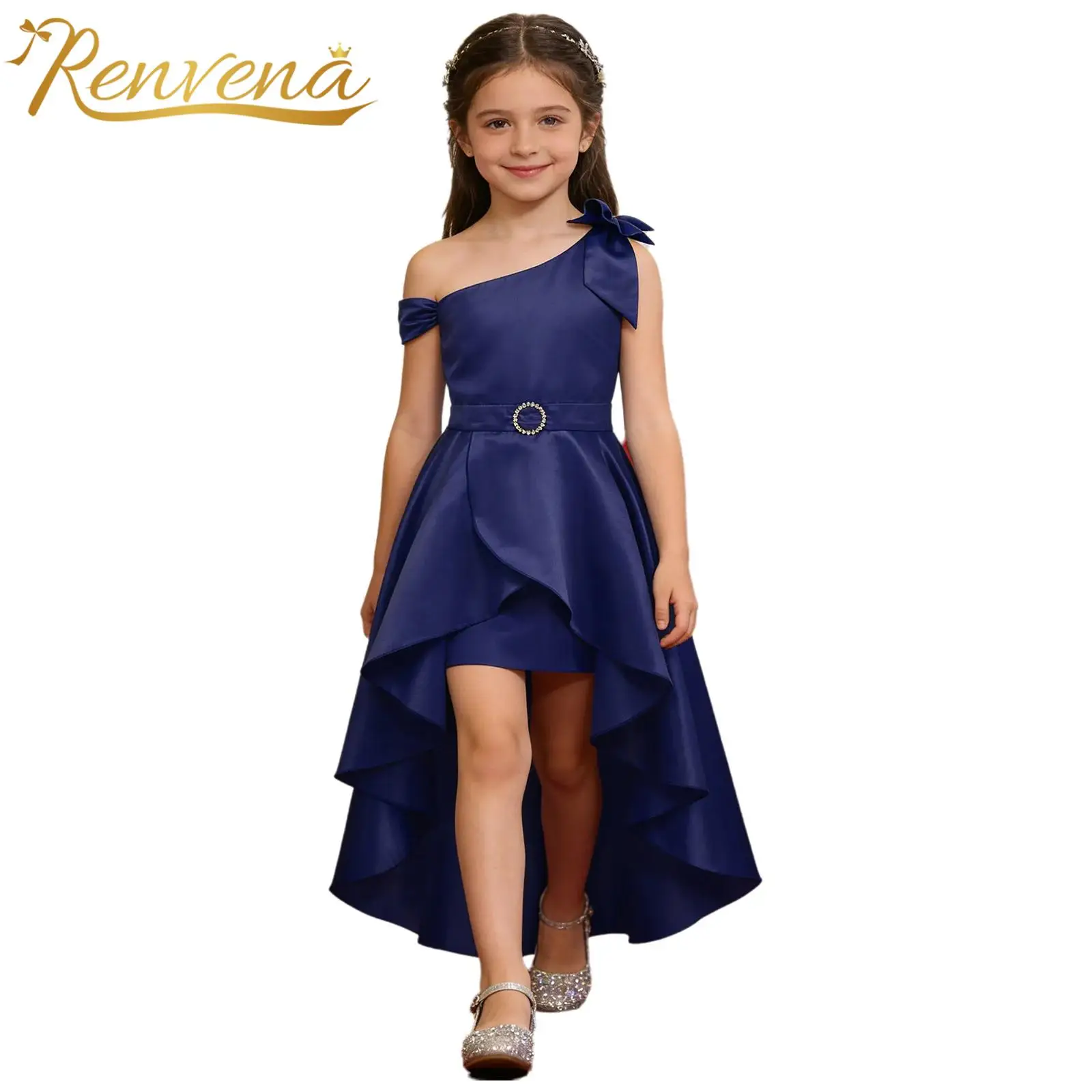 

6-16 Years Children's Dress for Wedding Birthday Pageant Costume Party Ruffles Layer Floral Formal Vestidos Flower Girl Dresses