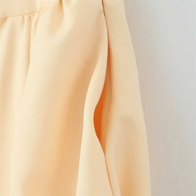 KEYANKETIAN 2025 New Women's Yellow Sleeveless MIDI Dress Simple style Elegant Side Zipper Slim A Line Ankle-Length Formal Dress