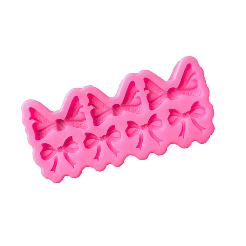 7 Large and Small Bow Fondant Silicone Mold, DIY Soft Pottery Clay Epoxy Modeling Tool D020