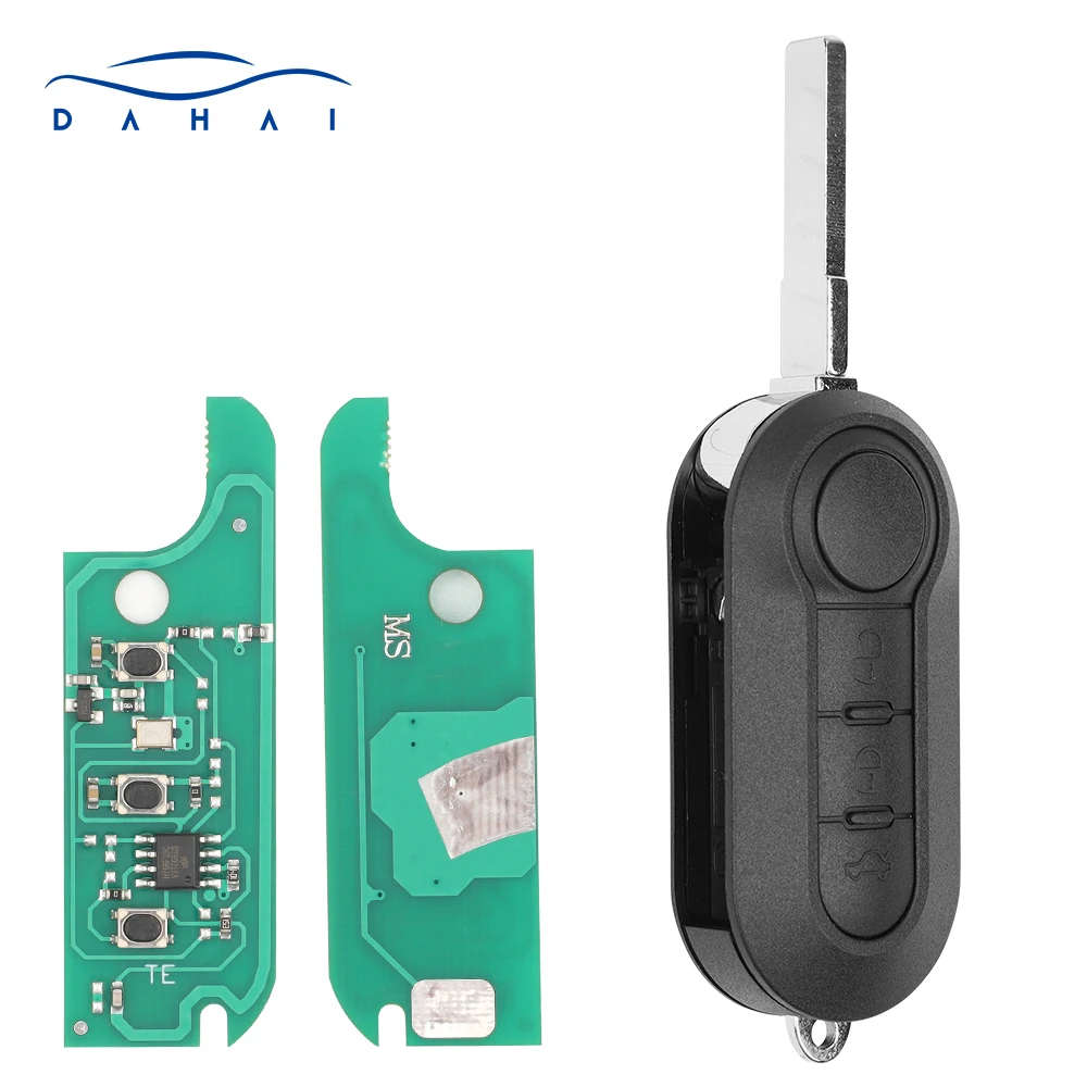 Dahai-llave de coche 2/piezas, 293, 300, EX360, PX32, 330, 315-434 MHZ, sistema de alarma de alta calidad, doble programa