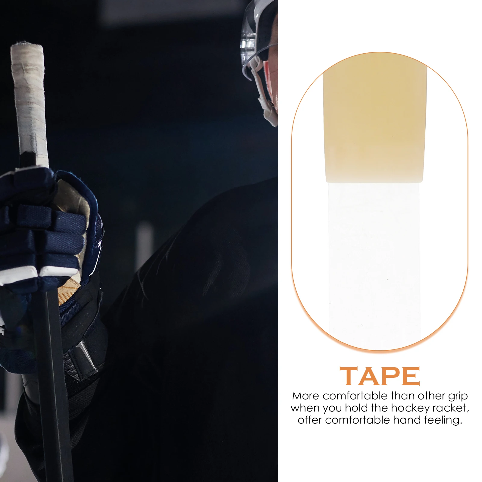 

2 Rolls Combined Sports Protective Gear Hockey Stick Tape Ice Grip Pvc Racket Bulk