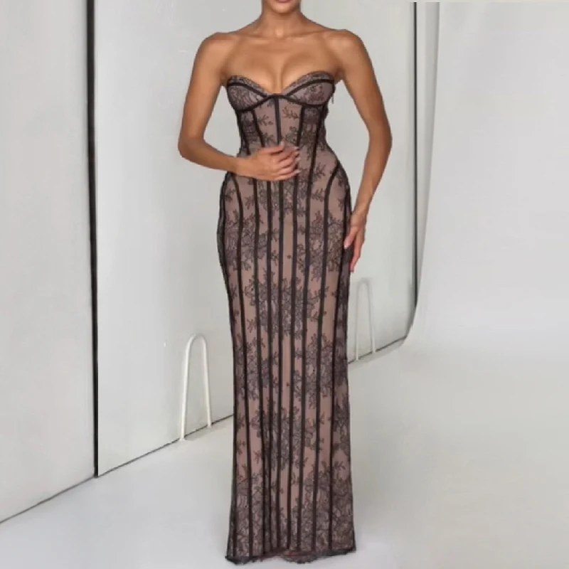 

2026 Woman Party Evening Gowns Sexy Off Shoulder Backless Adjustable Waistband Slim Vestidos Fashion Striped Floral Print Dress