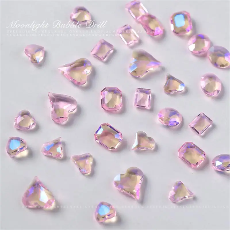 2/3/4SETS Nail Decoration Transparent Nail Ornament Nail Nail Jewelry Flash Nail Drill Beauty Nail Accessories