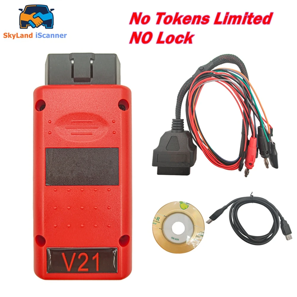 

MPPS V21 Unlocked Infinite Reset Super Practical Version Full Chip with Breakout Tricore Cable OBD2 ECU Chip Tuning Scanner Tool