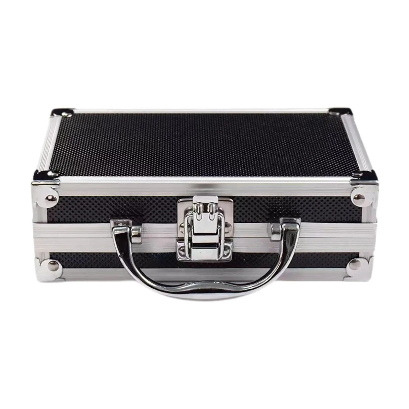 

Aluminum Alloy Tool Case,Metal Briefcase,7.09x4.33x2.28'' Suitcase Sturdy Container Portable Tool Box for Traval Tools Parts